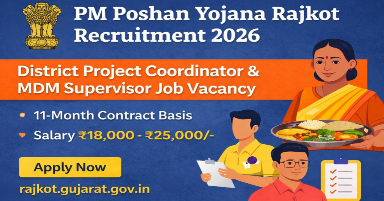 Rajkot PM Poshan Scheme Recruitment 2026