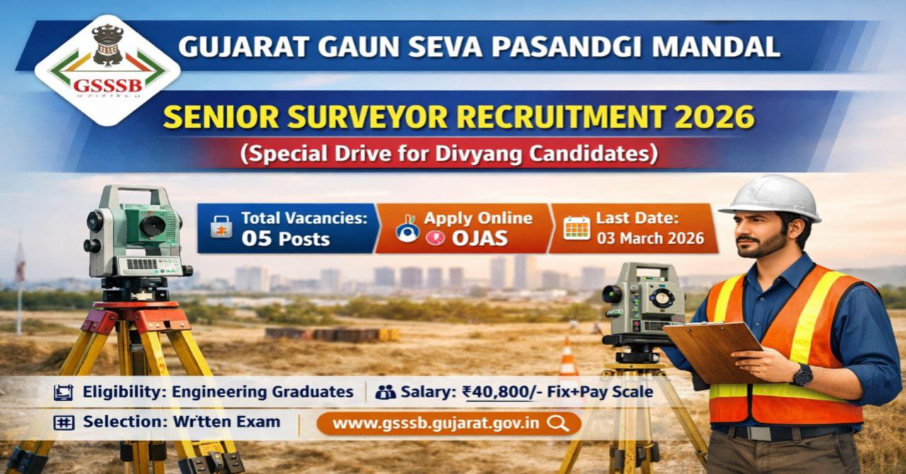 GSSSB Senior Surveyor Recruitment 2026