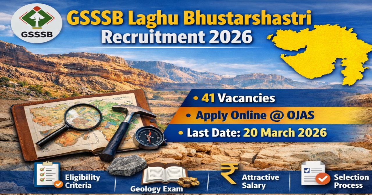GSSSB Junior Hydrogeologist Recruitment 2026