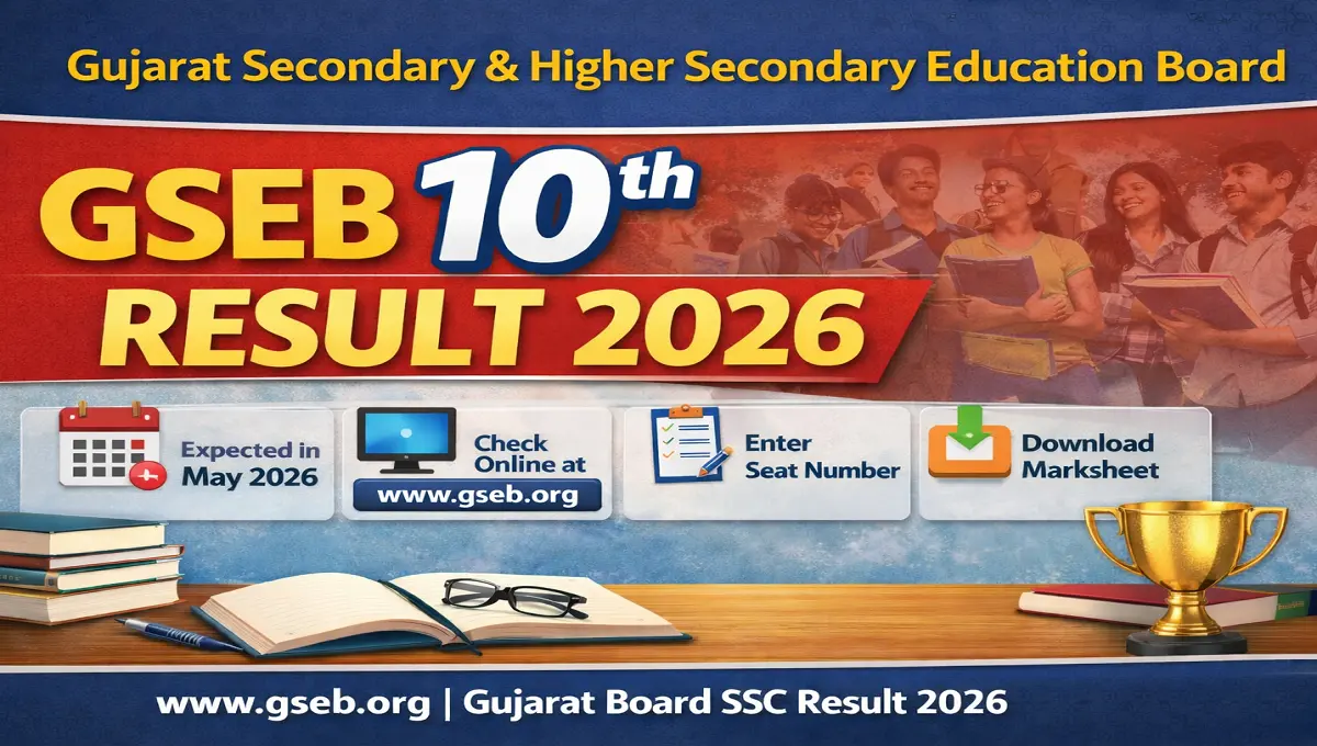 GSEB 10th Result 2026