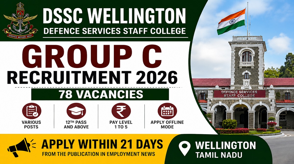 DSSC Wellington Group C Recruitment 2026