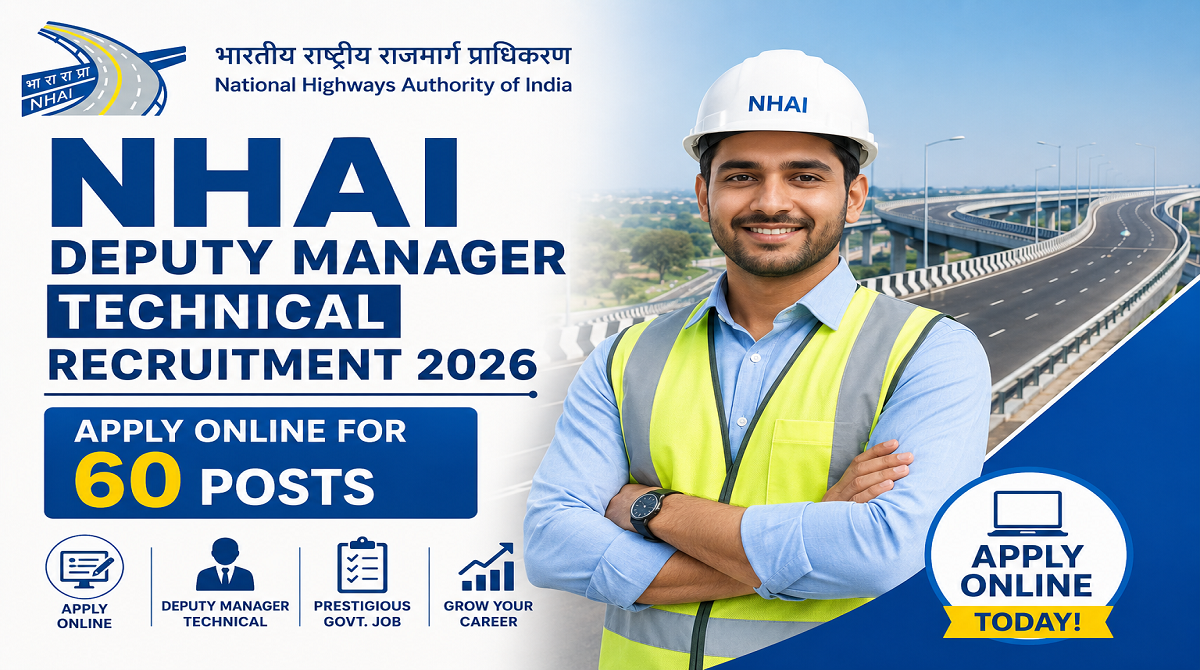 NHAI Deputy Manager Technical Recruitment 2026
