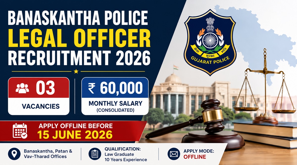 Banaskantha Police Legal Officer Recruitment 2026