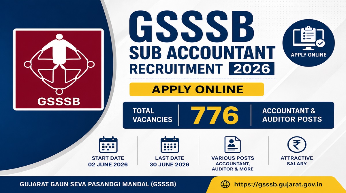 GSSSB Sub Accountant Recruitment 2026