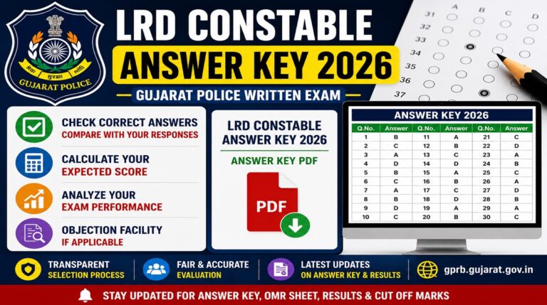 LRD Constable Answer Key 2026 PDF Download Here - indiajobtrack